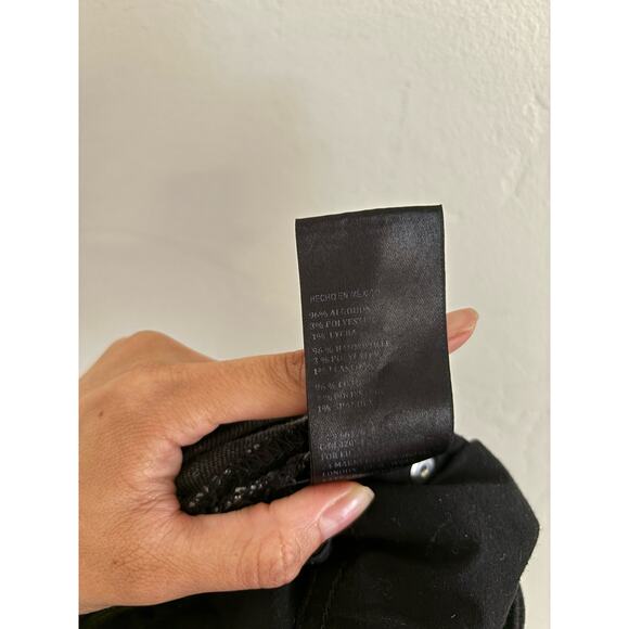 BDG Urban Outfitter Jeans Women's 26 Crop Twig High Rise Black Cut Out Raw Hem - Picture 10 of 10